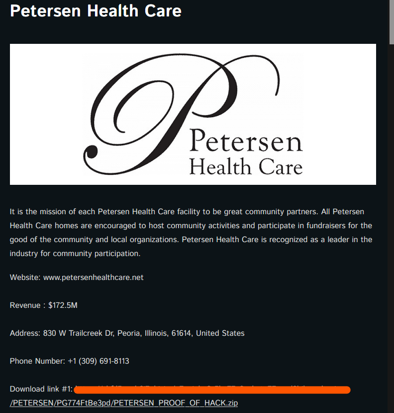 Petersen Health Care