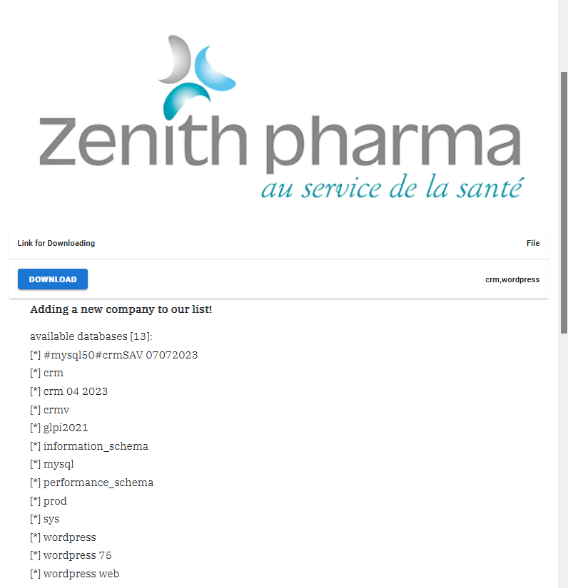 Zenith Pharma