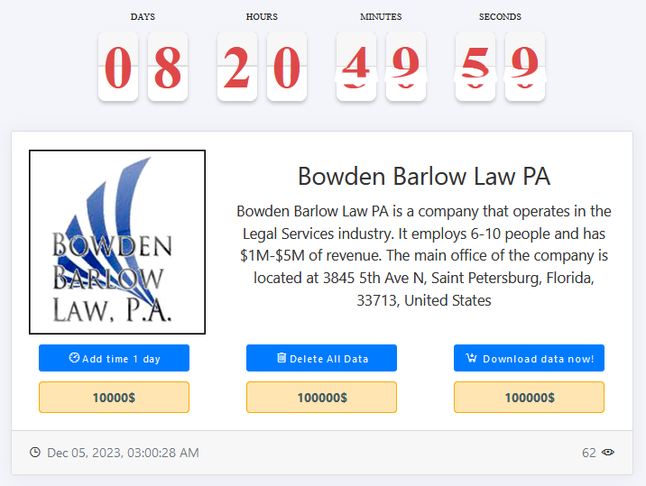 Bowden Barlow Law
