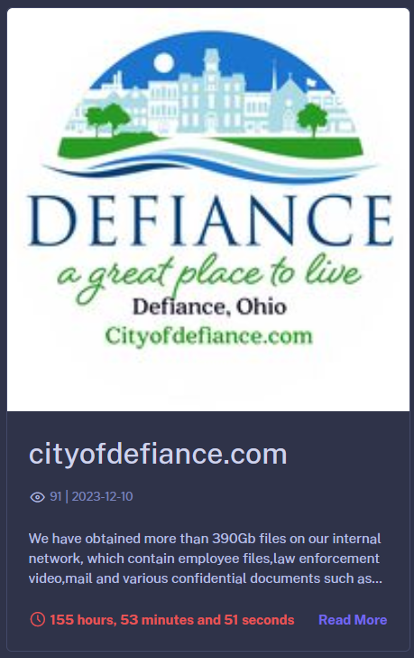 City of Defiance