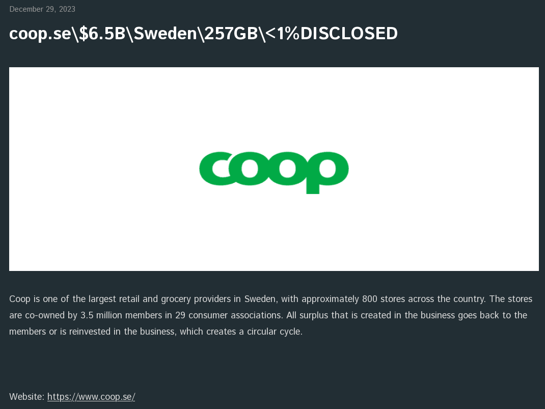 Coop Sverige