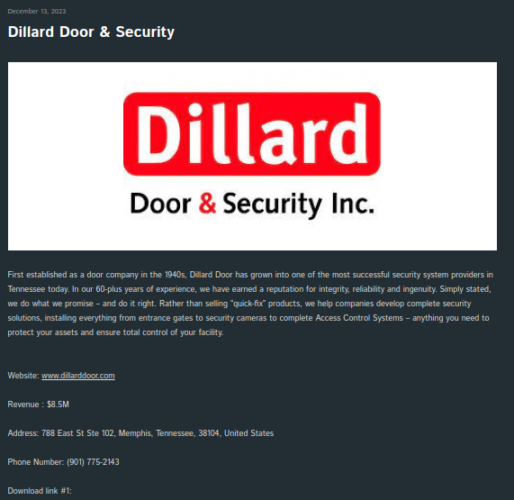 Dillard Company