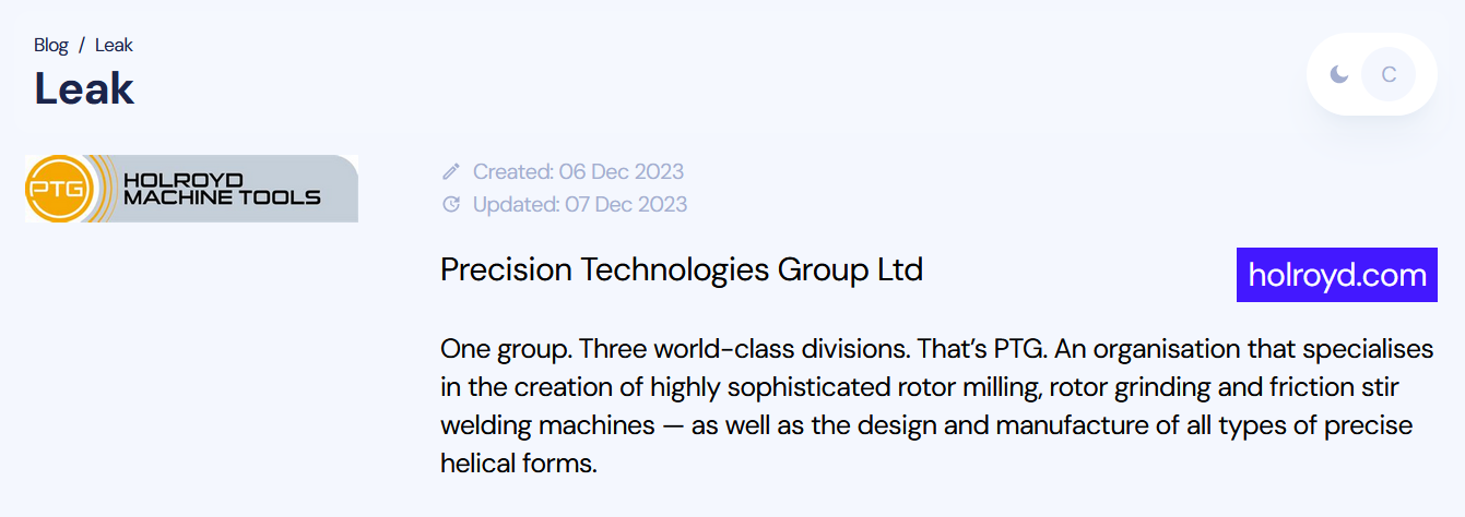Precision Technologies Group