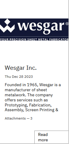 Wesgar Inc.