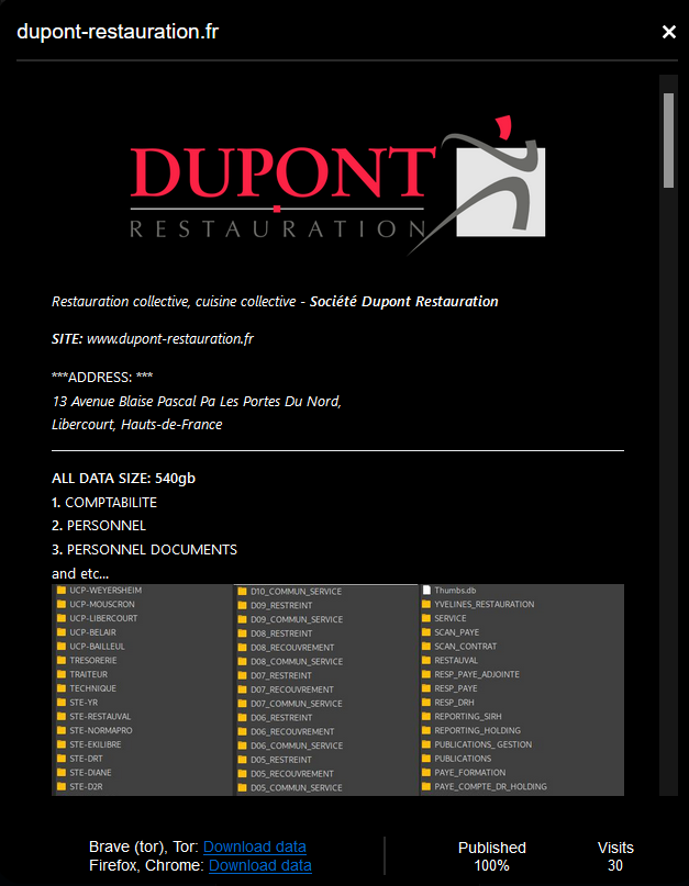 Dupont Restauration