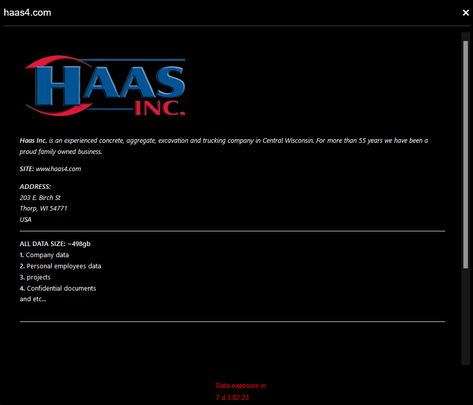 Haas Inc